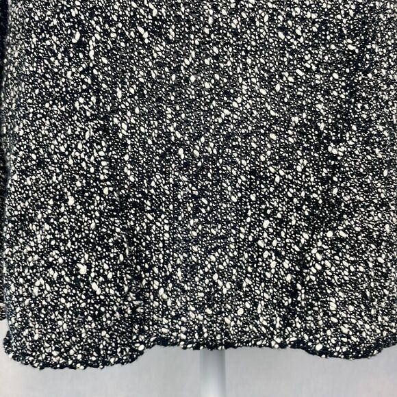 Eileen Fisher Black and White Tweed Open Front Cardigan Sweater. Size Small Pet. - Picture 9 of 12